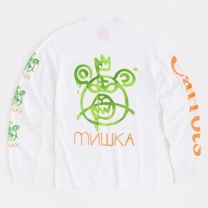 MISHKA Carrots White Long Sleeve Tee SIZE  L